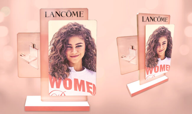 PLV lancome, merchandising