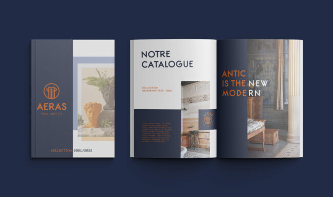 mise en page graphique catalogue